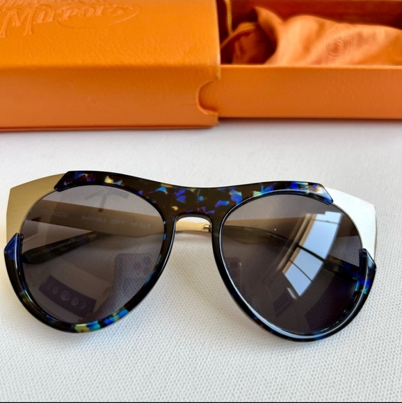 Smoke x Mirrors Zoubisou Blue Glam Sunglasses SM131 B3-3 - Picture 3 of 5